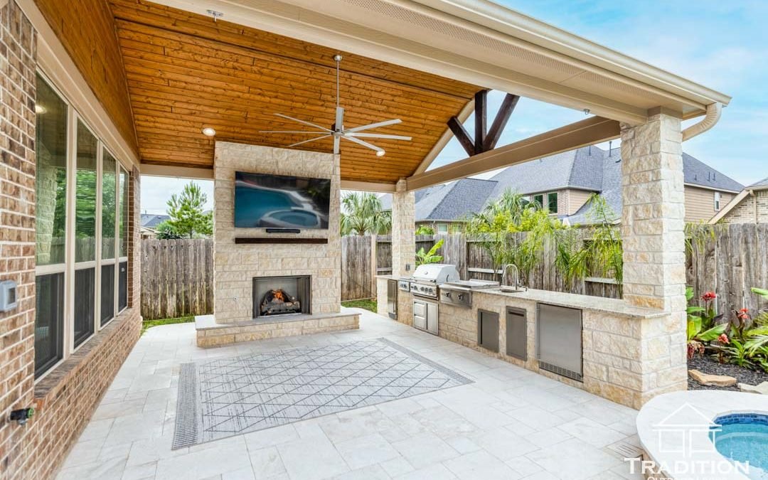 Custom Patio in Fulshear, Texas