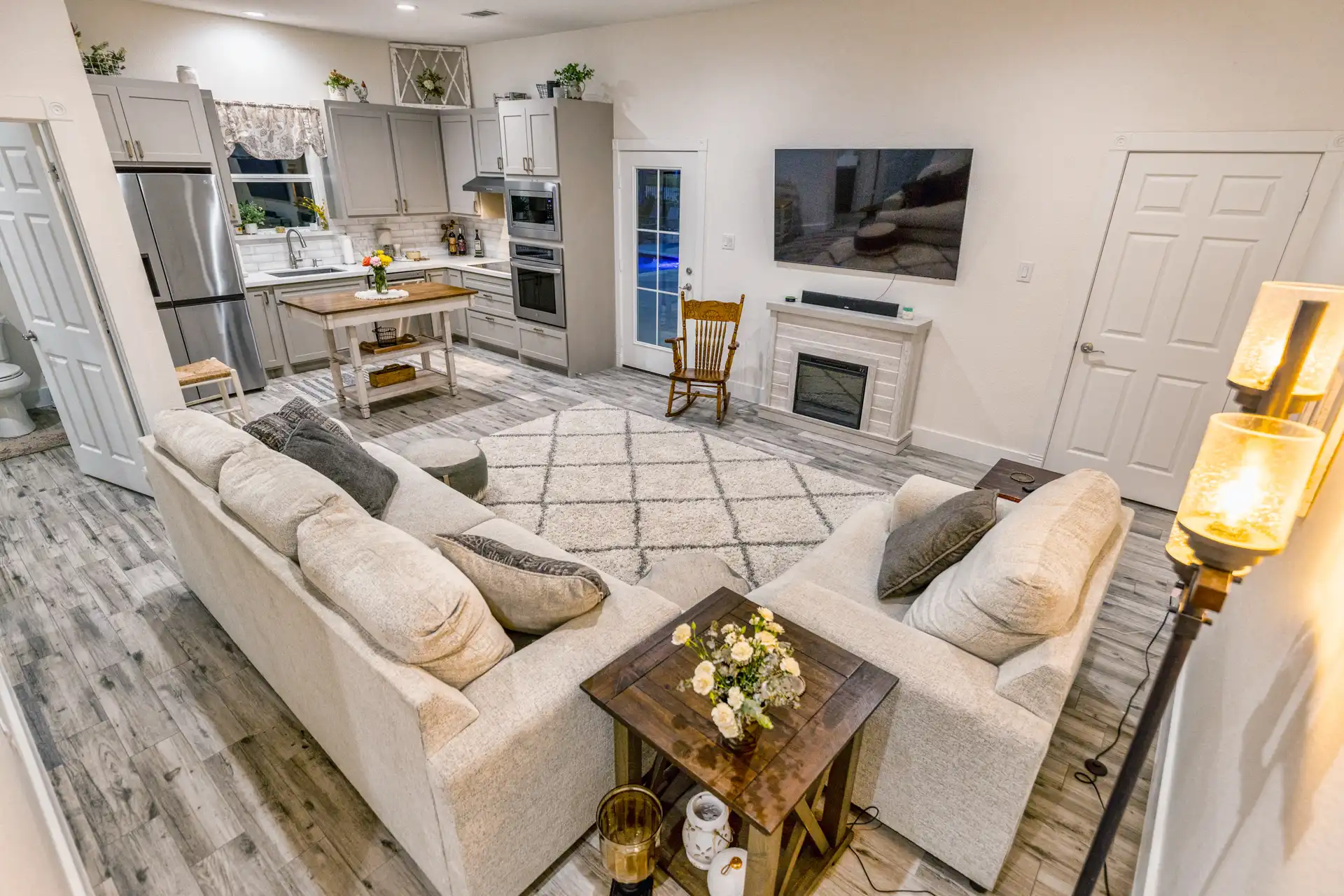 Room Additions a room addition that includes a family room, kitchen, bedroom, and bathroom