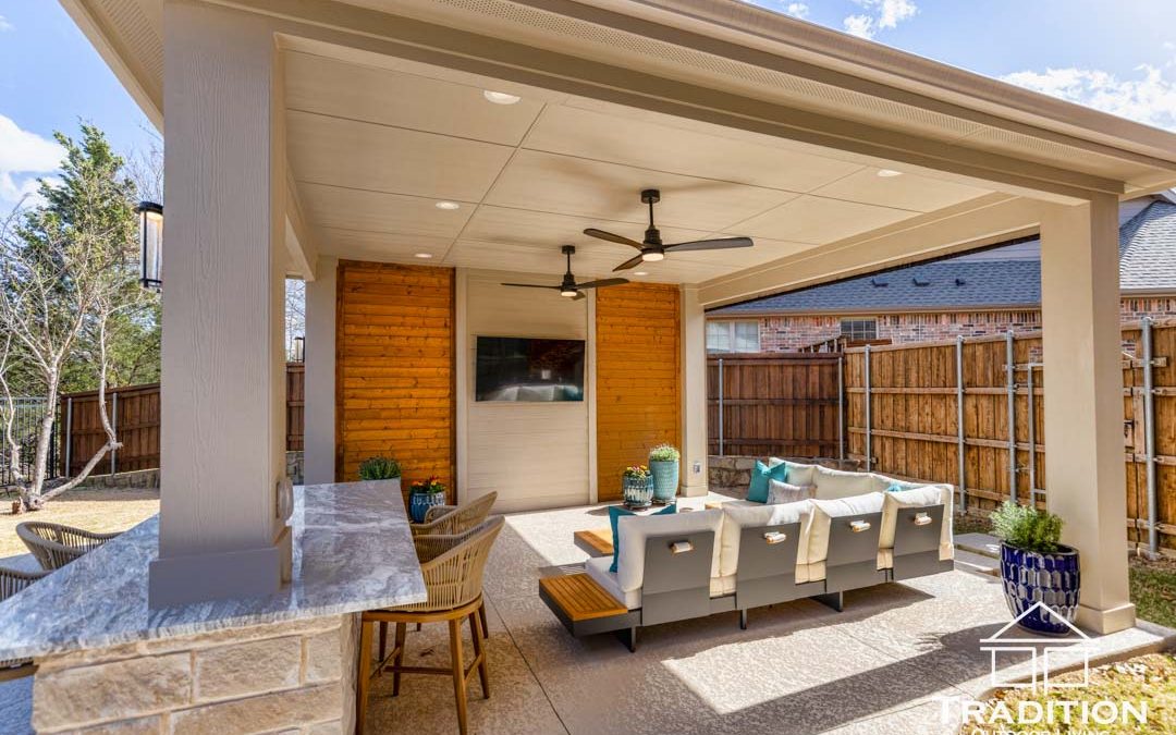 Custom Patio Cover and Screen in McKinney, Texas