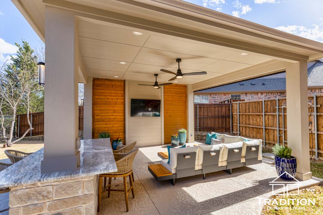 Custom Patio Cover and Screen in McKinney, Texas