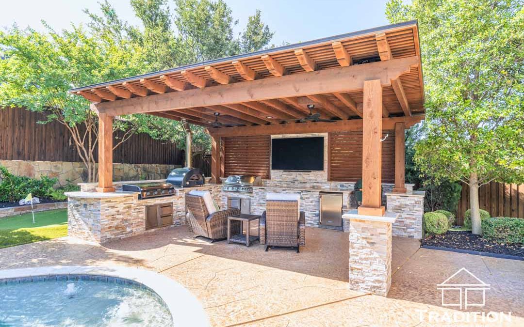 Custom Pergola Space in Frisco, Texas