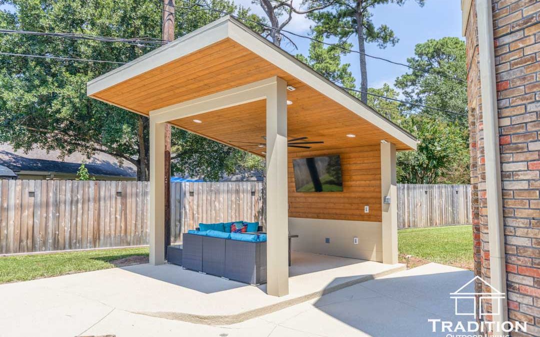 Custom Freestanding Patio Cover in Cypress, TX