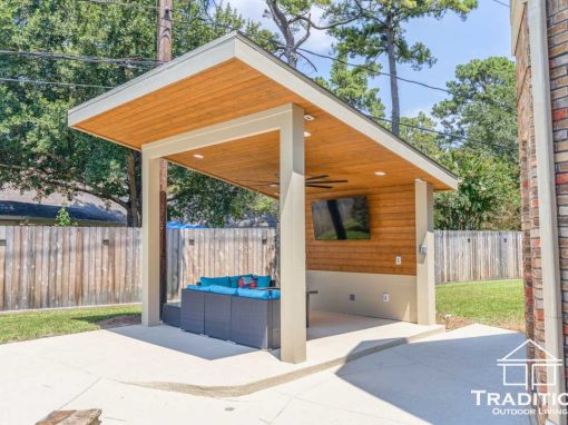 Custom Freestanding Patio Cover in Cypress, TX