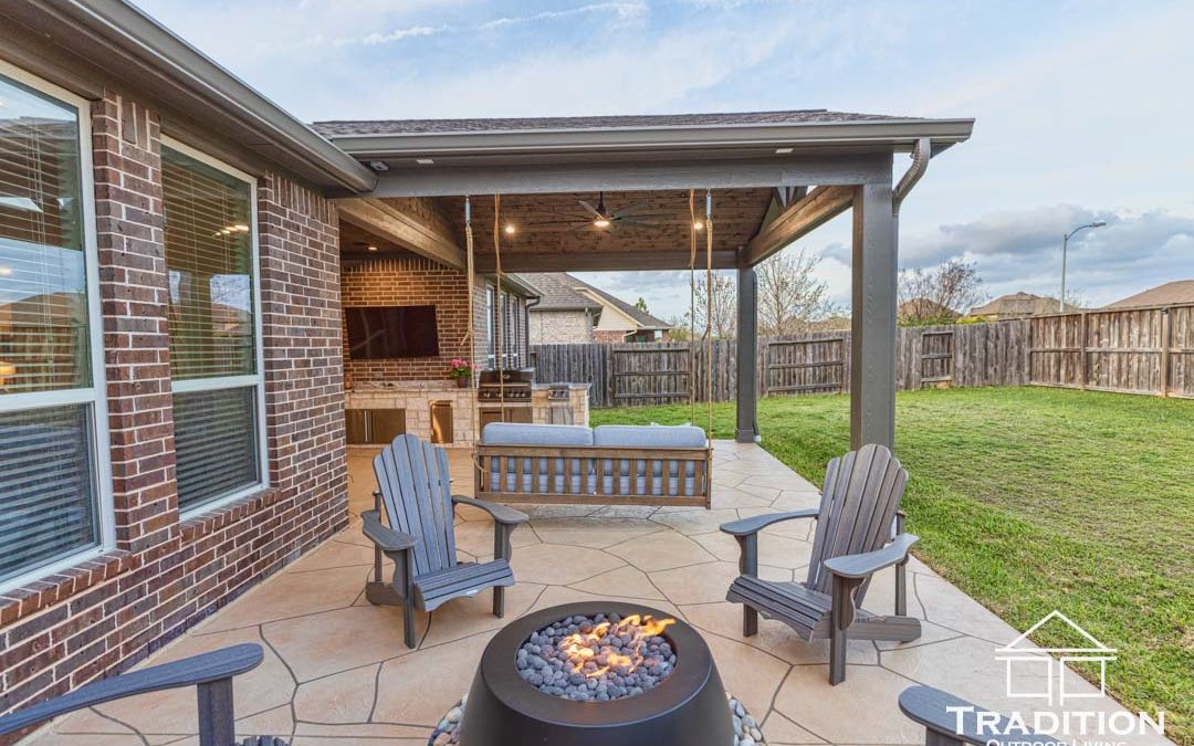 Custom Patio Cover & Outdoor Living Space in Cypress, Texas