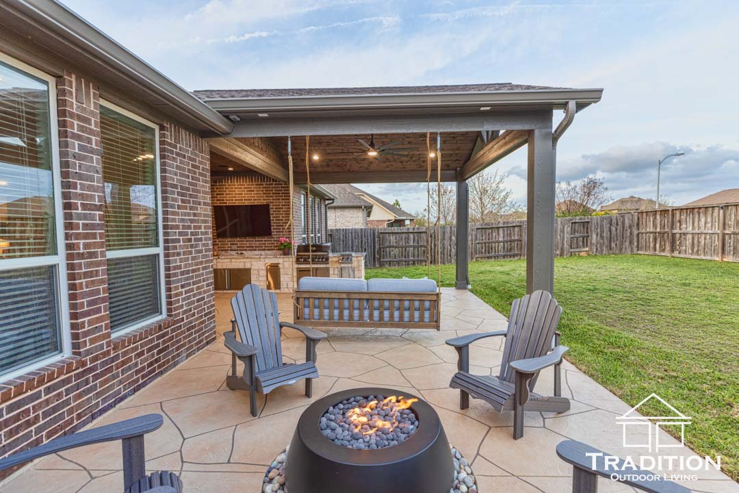 Custom Patio Cover & Outdoor Living Space in Cypress, Texas